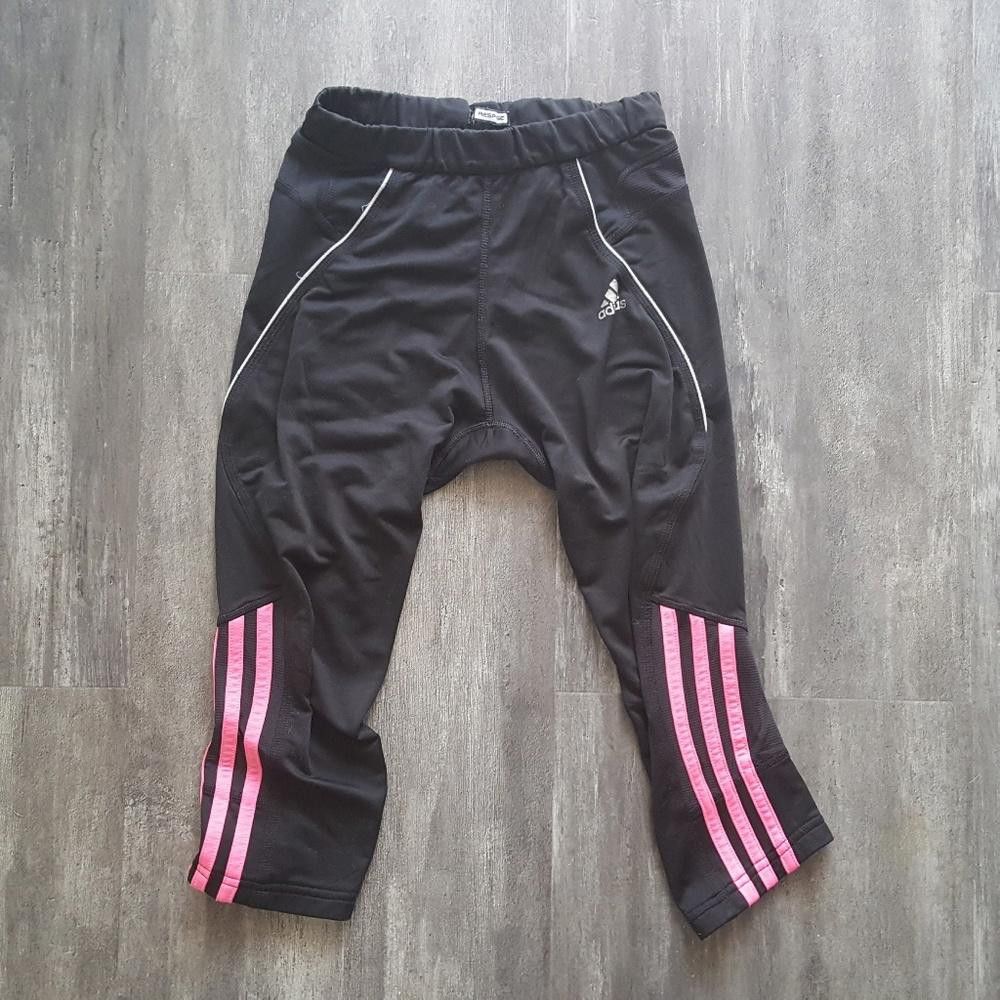 Adidas Black Pink Adidas Fitted Athletic Capri Size 26" / US 2 / IT 38 - 1 Thumbnail
