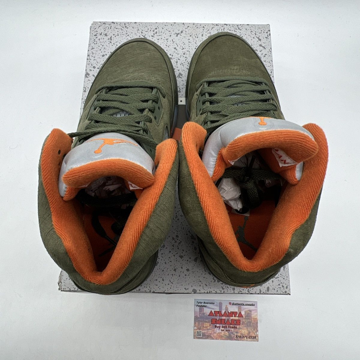 Jordan Brand Air Jordan 5 Olive Size US 8 / EU 41 - 7 Thumbnail
