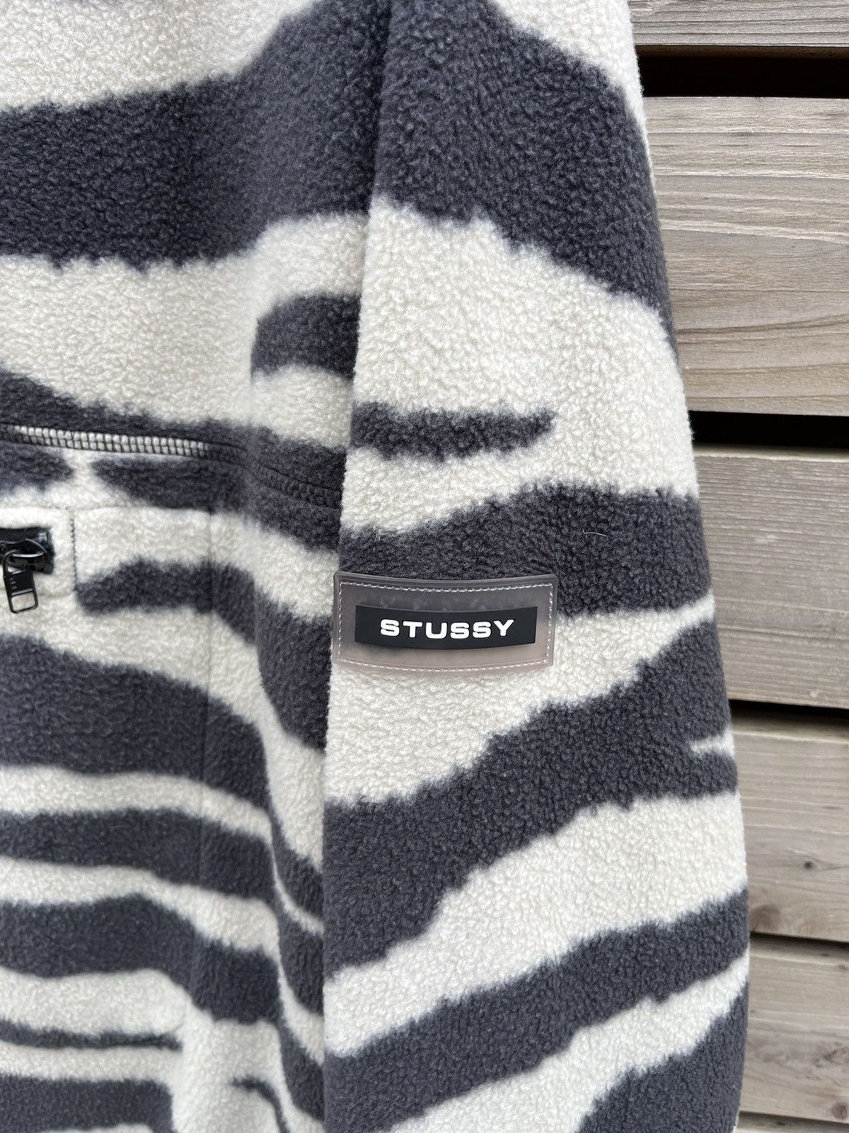 Stussy Stussy Zebra Fleece Jacket Half Zip Pullover Y2K Size US XL / EU 56 / 4 - 10 Thumbnail