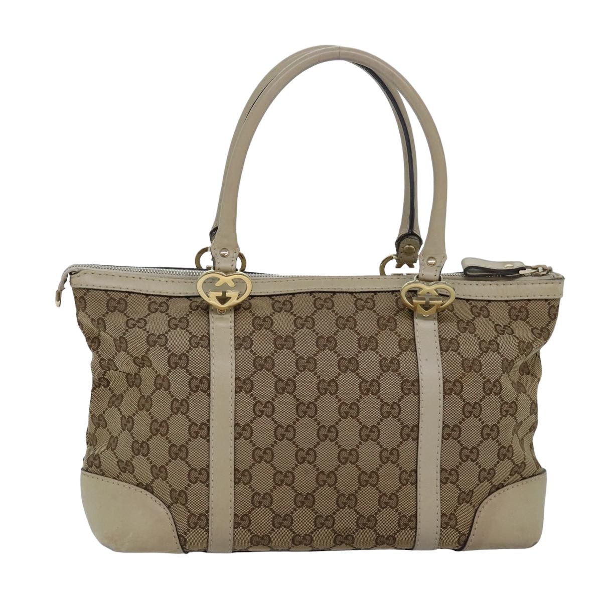 Gucci Gg Canvas Beige Canvas Tote Bag (Pre-Owned) Size ONE SIZE - 1 Thumbnail