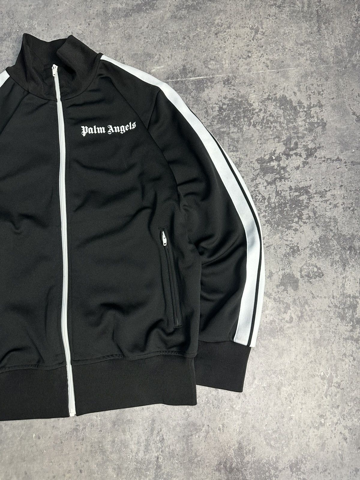 Palm Angels Palm Angels Track Zip Hoodie Black Size US L / EU 52-54 / 3 - 5 Thumbnail
