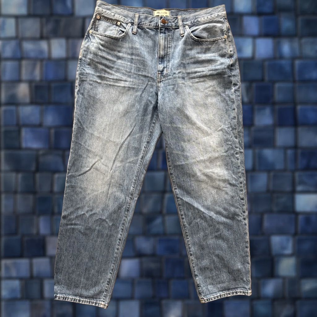 Madewell Madewell The Slouchy Boy Jeans Womens Jeans 37x29 Light Baggy Whiskered 90s Bohemian City Grunge Hip Hop Logo Retro Skater Mens Womens Girls Size 24" / US 00 / IT 34 - 1 Thumbnail