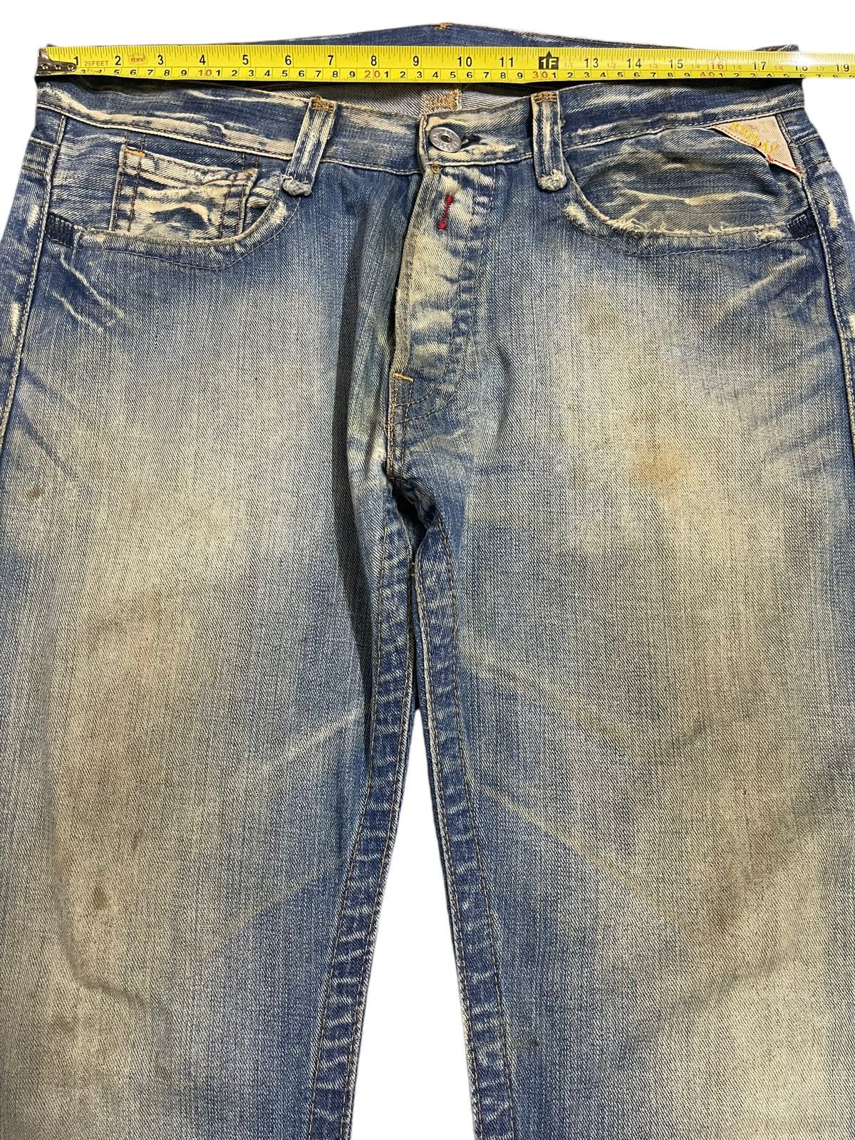Replay Vintage Replay Mud Wash Classic Style Loose Jeans Size US 36 / EU 52 - 14 Thumbnail
