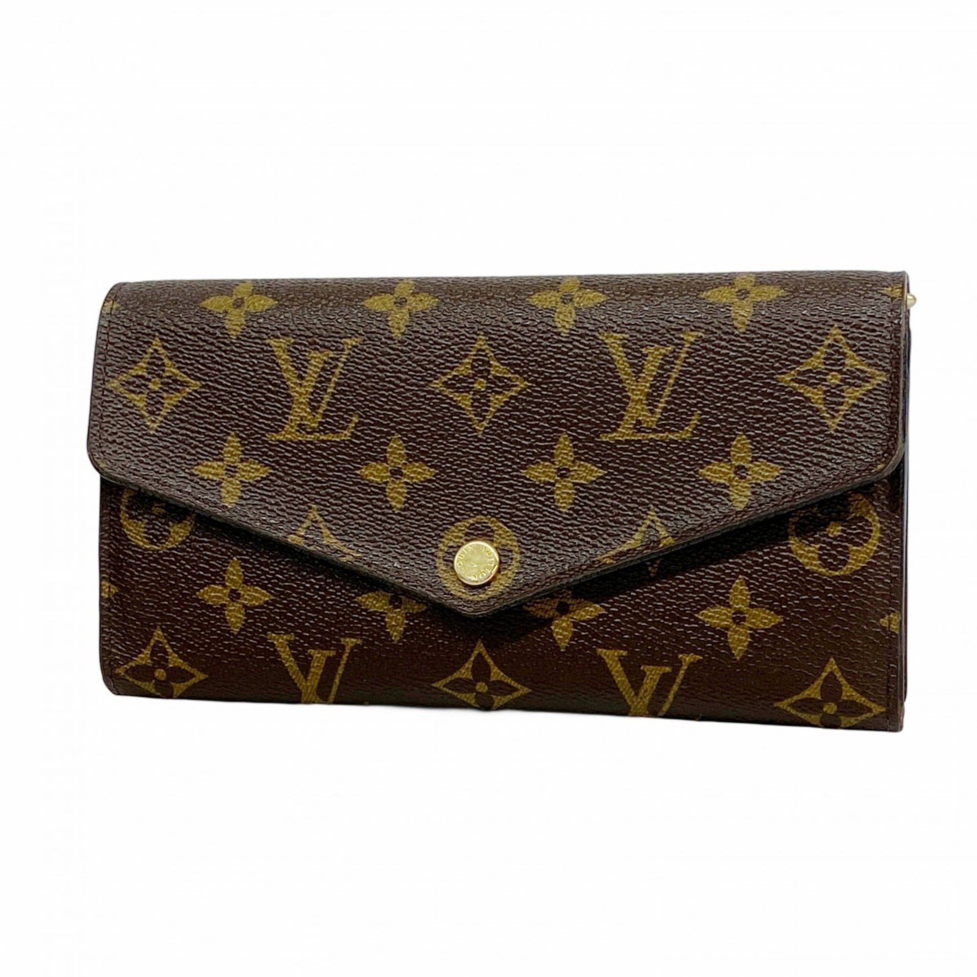 Louis Vuitton Monogram Portefeuille Sarah NM M60531 Long Wallet Brown Women's