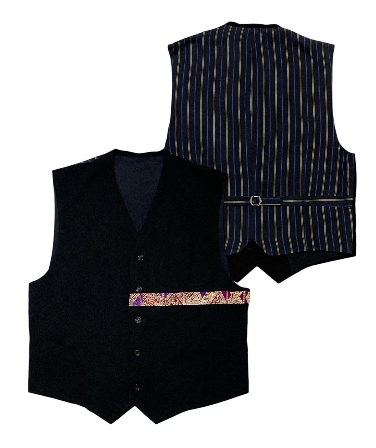 Comme des Garcons Homme Plus Comme Des Garçons Homme Plus AD1991 Wool Outer Shell Vests Size US M / EU 48-50 / 2 - 1 Thumbnail