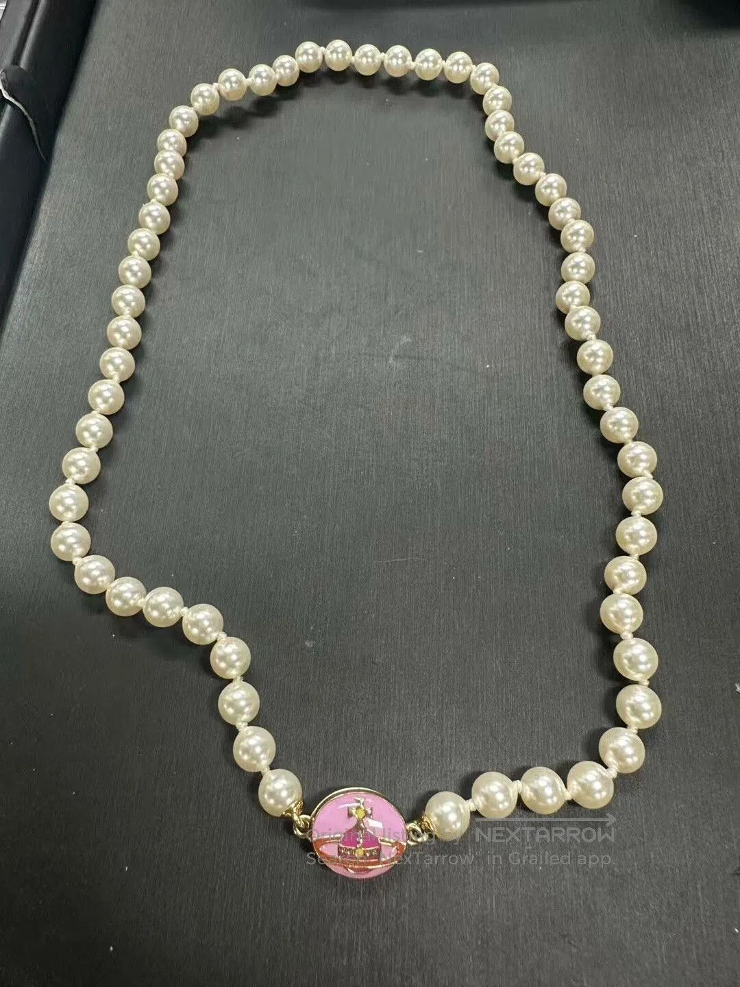 Vivienne Westwood Vivienne Westwood Saturn Pearl Necklace. Size ONE SIZE - 1 Thumbnail