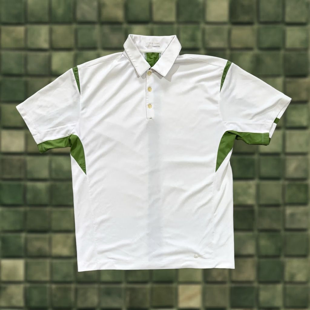 Nike VINTAGE Nike Tennis Polo Shirt White Green 335924-100 Federer Agassi Style Sz L Mens Shirt White Green Nike Tennis Polo 335924-100 Vintage L Mens Size US L / EU 52-54 / 3 - 1 Thumbnail