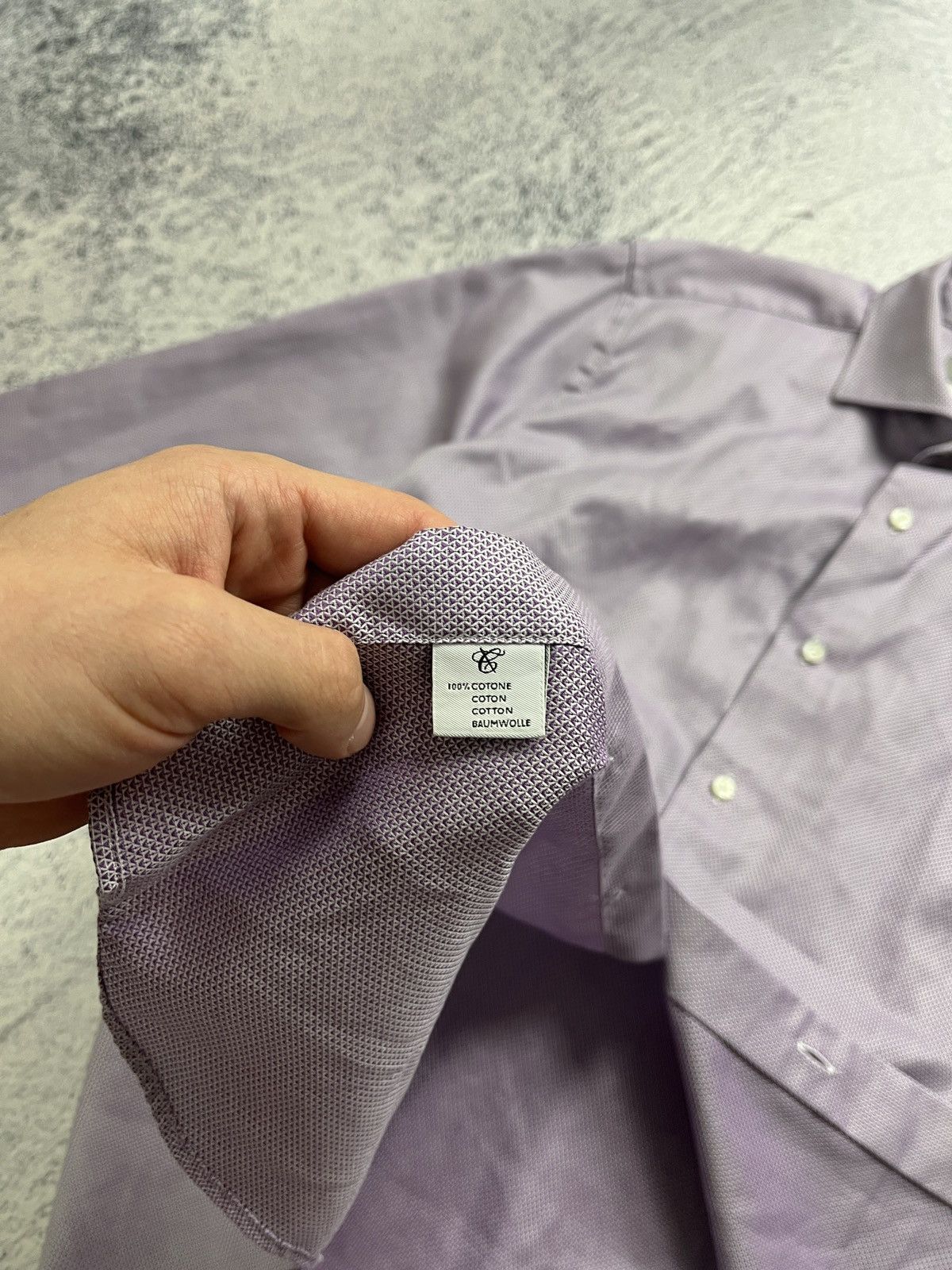 Canali Canali Impeccabile Cotton Men's Shirt Made in Italy Size US L / EU 52-54 / 3 - 11 Thumbnail
