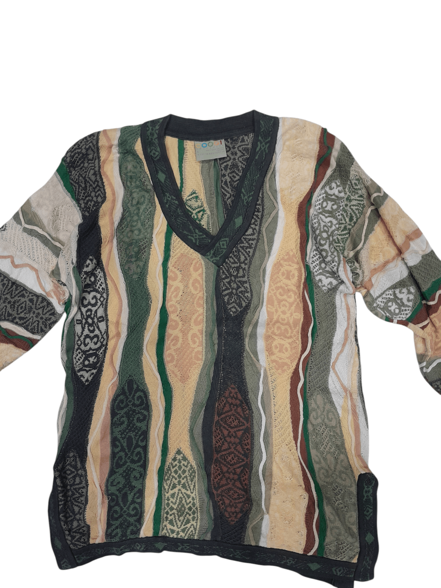 Coogi 90s Coogi Knitwear Sweater V-neck (F588) Size US S / EU 44-46 / 1 - 2 Thumbnail