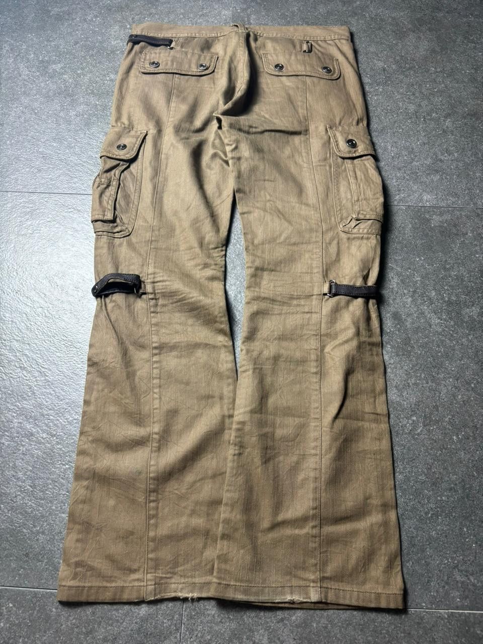 Tornado Mart 2000s Tornado Mart Bondage Bootcut Cargo Pants Size US 34 / EU 50 - 5 Thumbnail