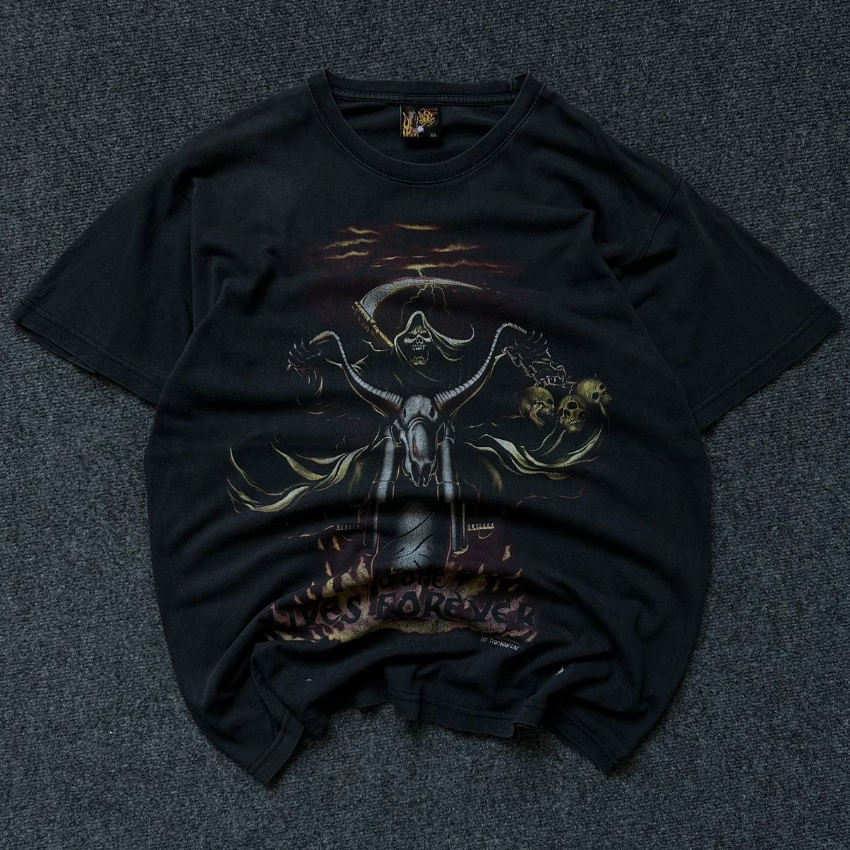 Band Tees VTG Adult Adult No one lives forever Sun Faded Size XL Band Size US XL / EU 56 / 4 - 3 Thumbnail