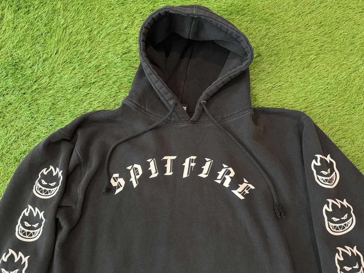 Spitfire Vintage Y2K Spitfire Wheels Old E Flame Head Sleeve Hoodie Size US L / EU 52-54 / 3 - 2 Thumbnail