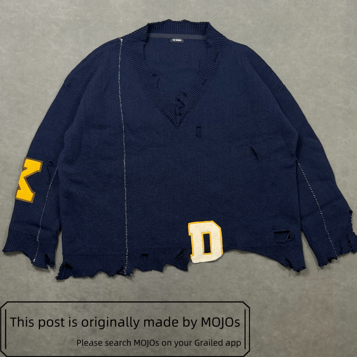 One Size Raf Simons 16AW Destory Over Knitwear mojos743