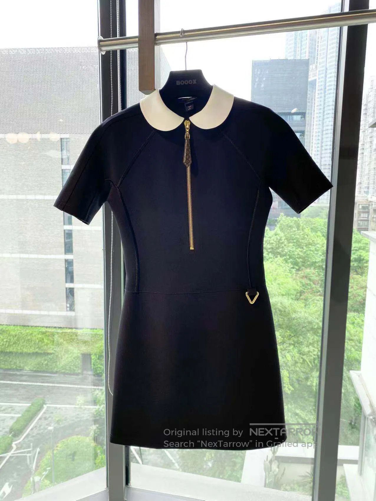 Louis Vuitton Louis Vuitton Doll collar black dress| Size XXS / US 00 / IT 34 - 2 Thumbnail