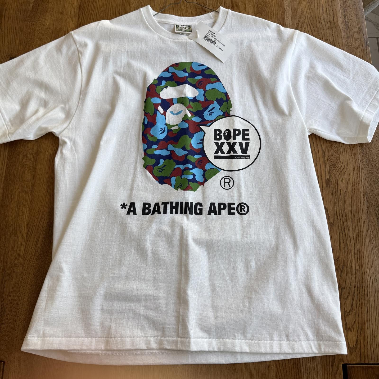 Designer A Bathing Ape BAPE XXV T-Shirt Singapore Exclusive Size XXL Size US XXL / EU 58 / 5 - 1 Thumbnail