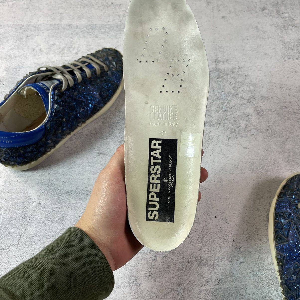 Golden Goose GOLDEN GOOSE SUPERSTAR 3D Crystal effect Glitter Sneakers Size US 9 / IT 39 - 17 Thumbnail