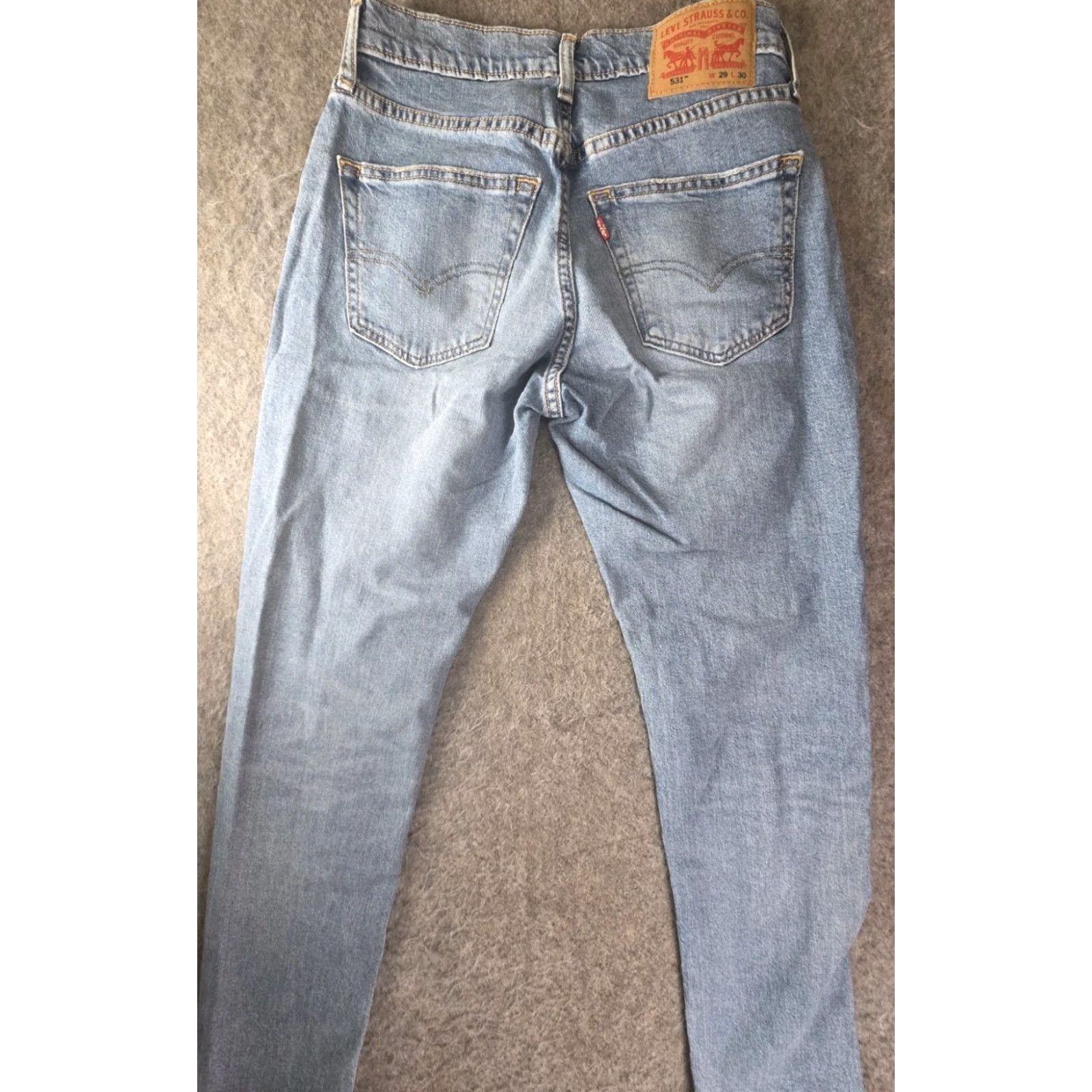 Levi's Levi's Jeans 531 Slim Fit 29x30 Blue Denim 5-Pocket Zip Button Cargo Levi's 531 Jeans Men Regular Size Size US 29 - 2 Thumbnail