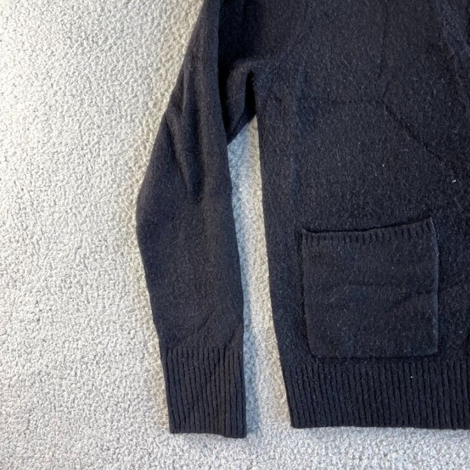 J.Crew J. Crew Cardigan Sweater Womens Medium Black Wool Blend Stretch V Neck Soft Yarn Size M / US 6-8 / IT 42-44 - 6 Thumbnail