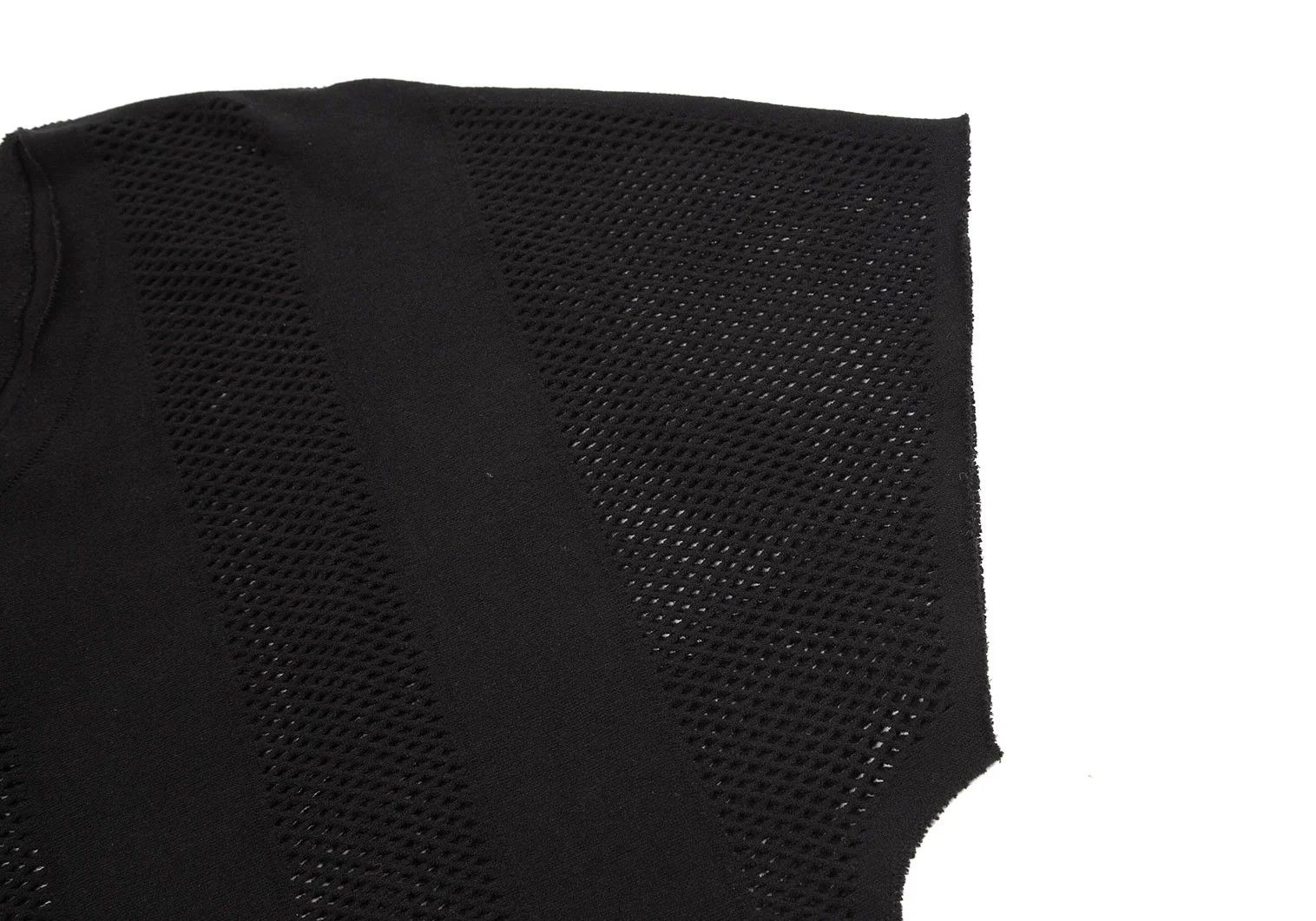 Issey Miyake Mesh Stripe Stretch T-Shirt in Black 4 Size US XL / EU 56 / 4 - 4 Thumbnail