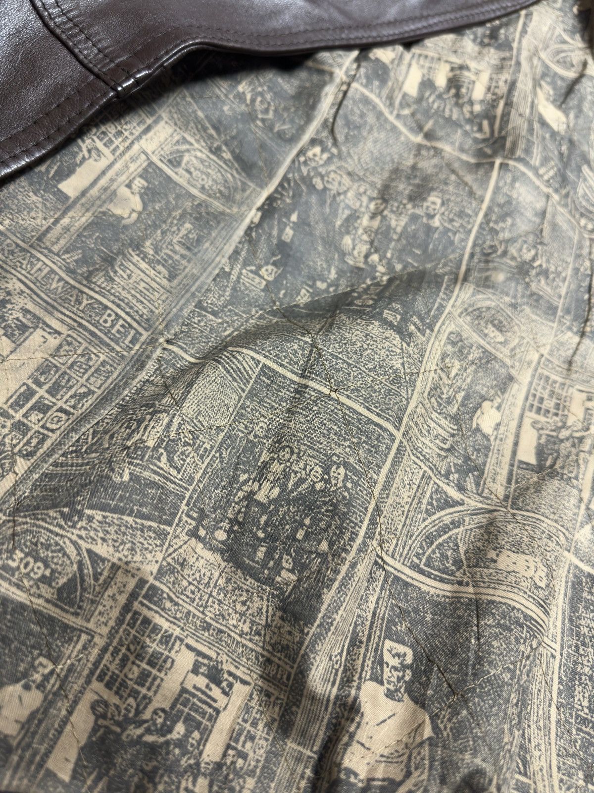 Vintage Vintage Brown Leather Jacket Size US XL / EU 56 / 4 - 3 Thumbnail