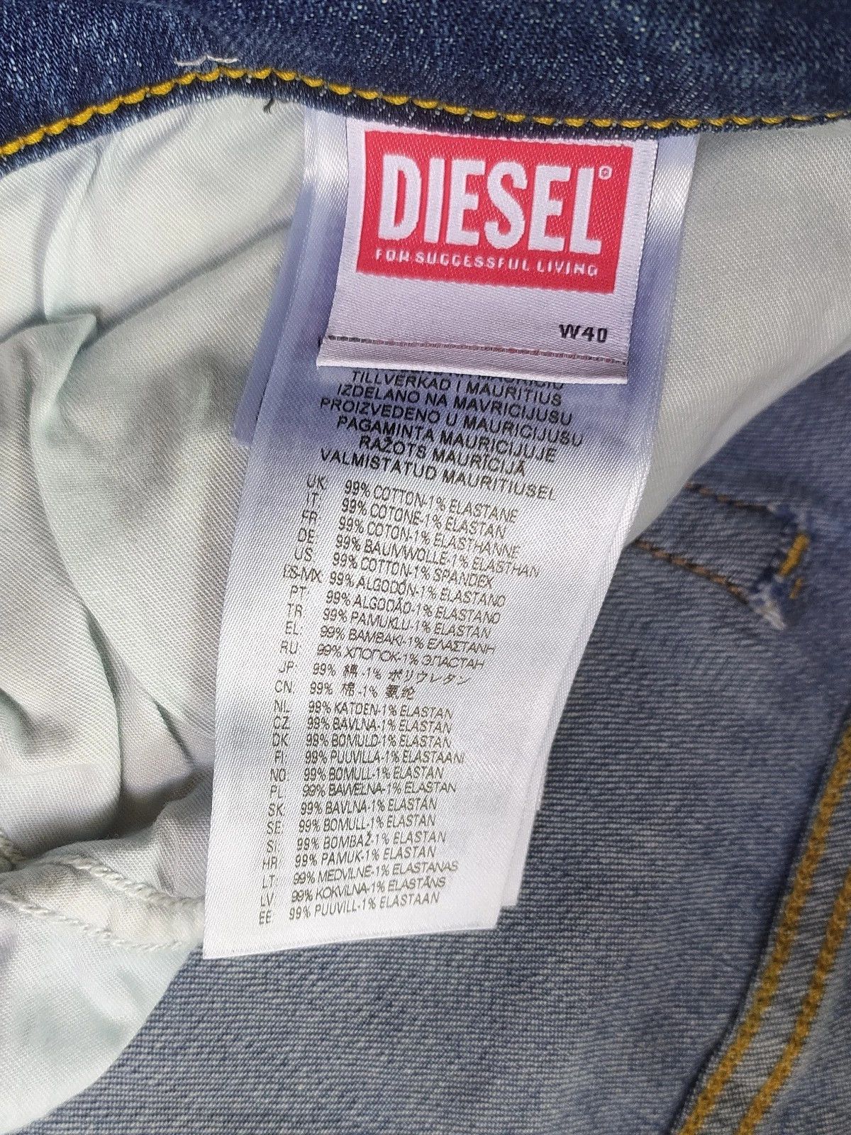 Diesel Diesel D-YENNOX L.32 MENS JEANS T/9874 Size US 40 / EU 56 - 8 Thumbnail
