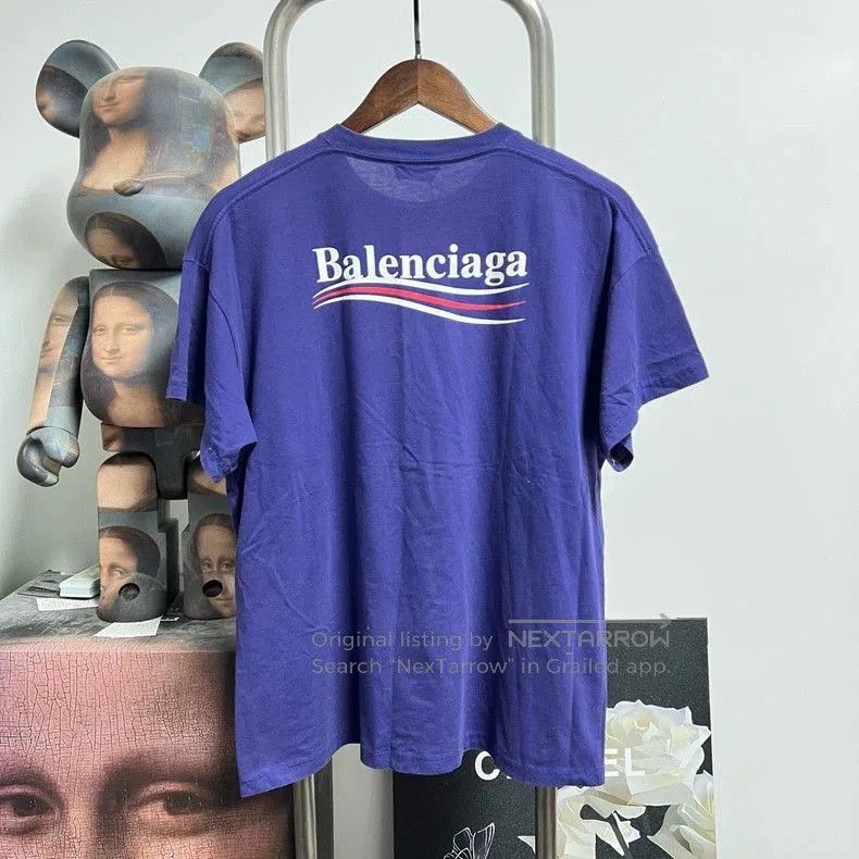 Balenciaga Balenciaga Wave Print Short Sleeve Tee. Size US XXS / EU 40 - 2 Thumbnail