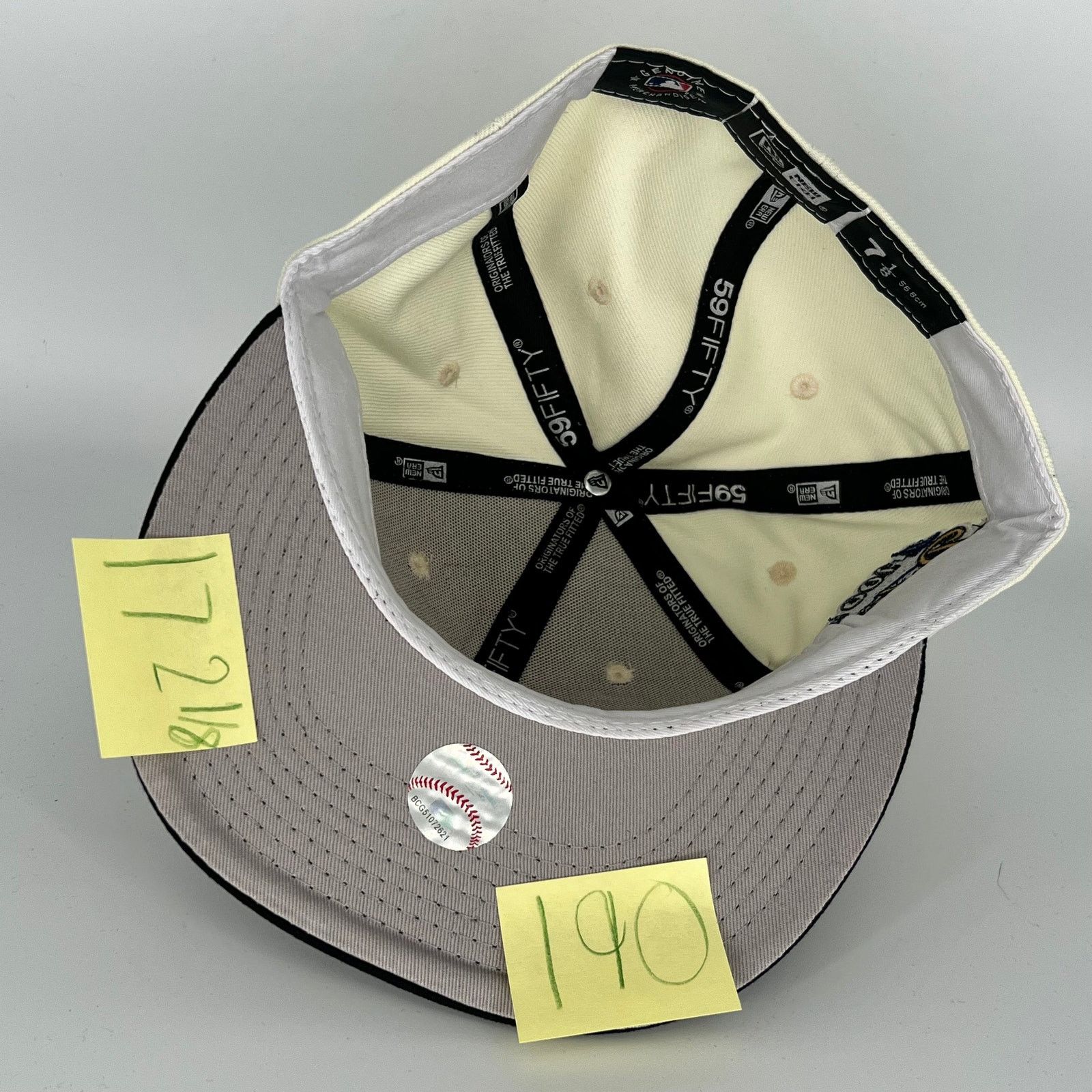 New Era Size 7 White Black Los Angeles Dodgers 100th Anniversary Size ONE SIZE - 4 Thumbnail