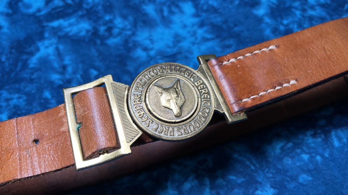 Vintage Avant Garde Swiss Scout Brown Vintage Leather belts Y2K Size 26 - 1 Thumbnail