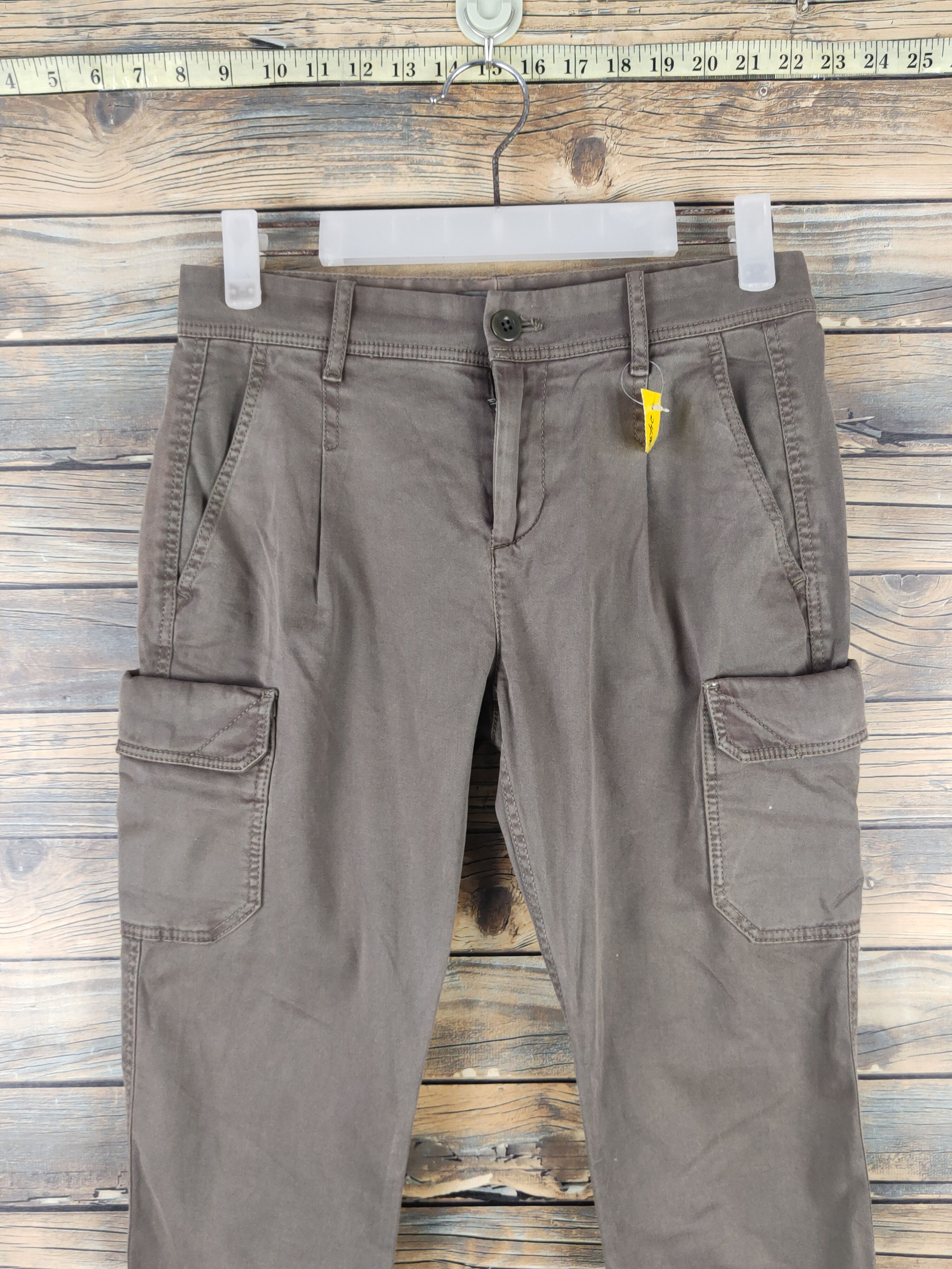 Japanese Brand DL Gap Olive Multipocket utility tactical Cargo Pants #2436 Size 26" / US 2 / IT 38 - 2 Thumbnail