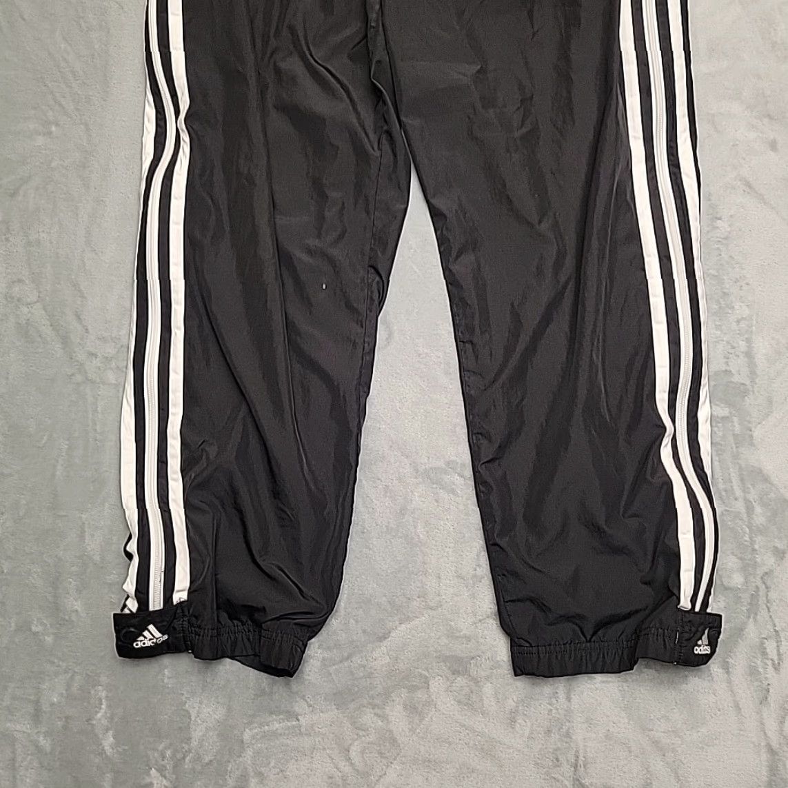 Adidas VTG Adidas Track Pants Mens XL Black 3 Stripe Warmup Full Zip Leg Retro 90s Y2K Size US 36 / EU 52 - 2 Thumbnail