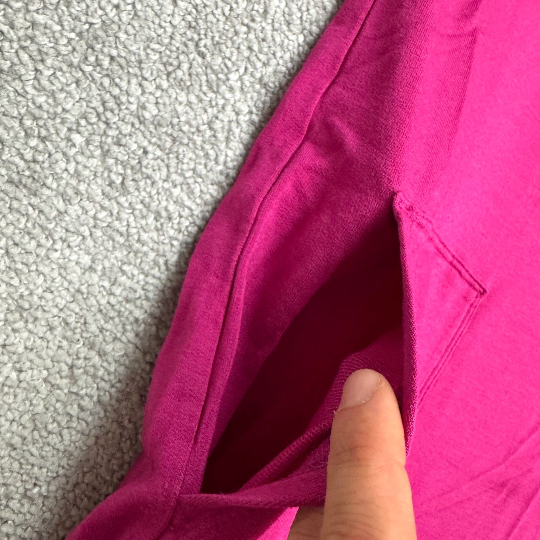 Lou & Grey Lou & Grey T-Shirt Dress Womens Small Magenta Short Sleeve Pockets Knit Casual Everyday 90s? Classic Cabana Pink Brand: Lou & Grey Size S / US 4 / IT 40 - 4 Thumbnail