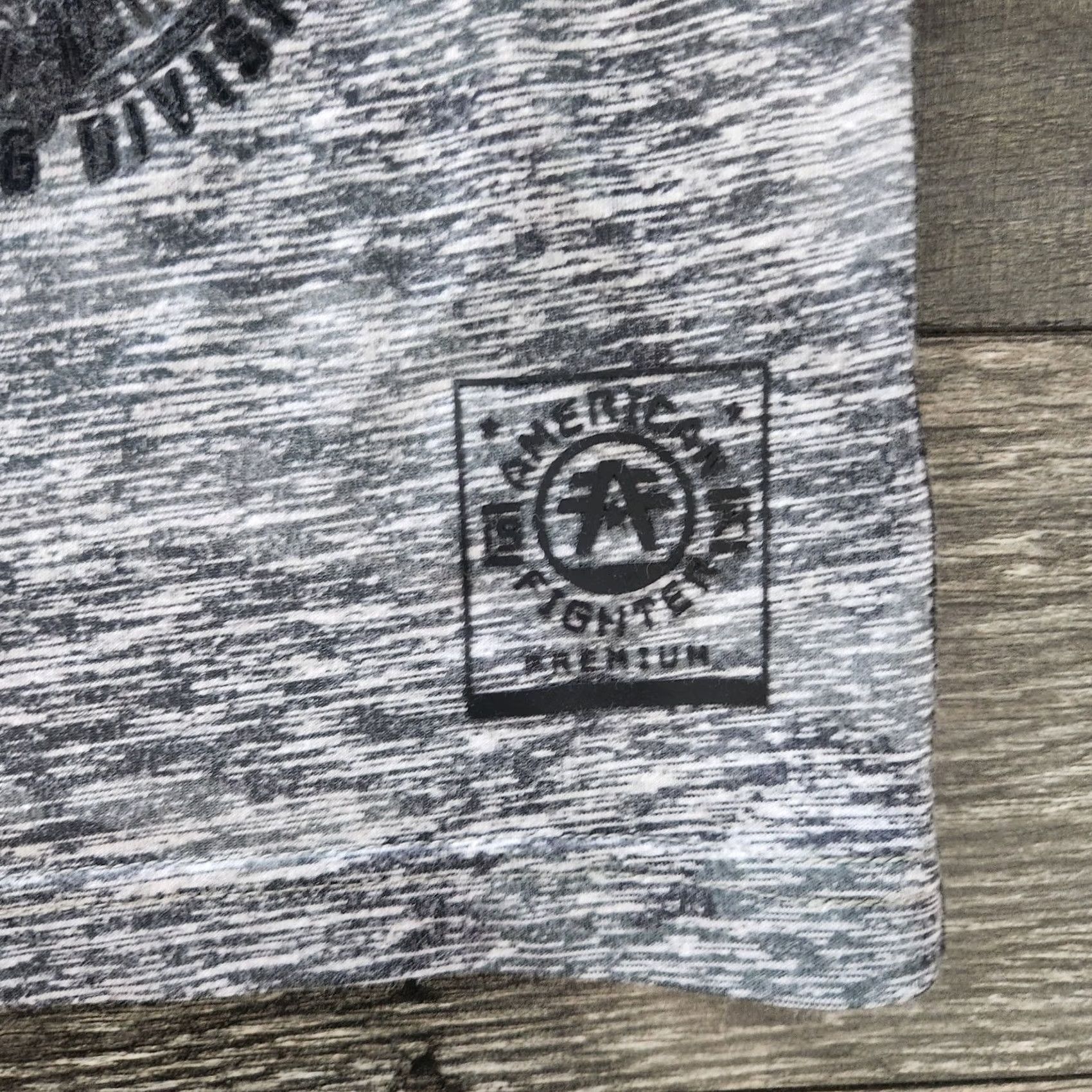 Vintage American Fighter T-Shirt Mens Small Gray Double-Sided AOP Tee Size US S / EU 44-46 / 1 - 3 Thumbnail