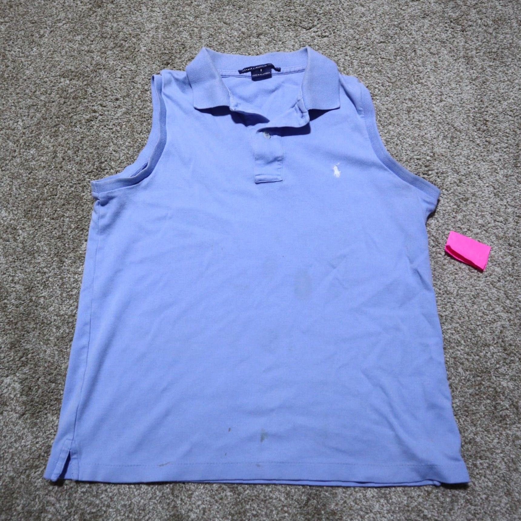 Ralph Lauren Ralph Lauren Polo Light Blue Sleeveless Shirt Men's Size S Small Size US S / EU 44-46 / 1 - 2 Thumbnail