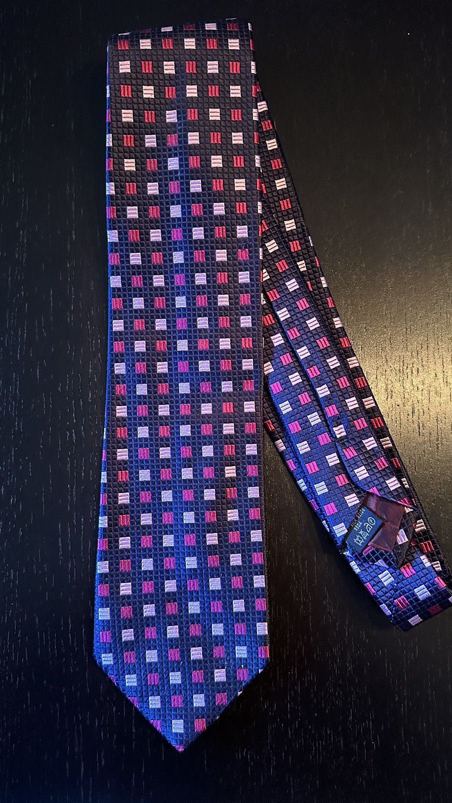 image of Patterned Burberry Tie in Purple, Men's