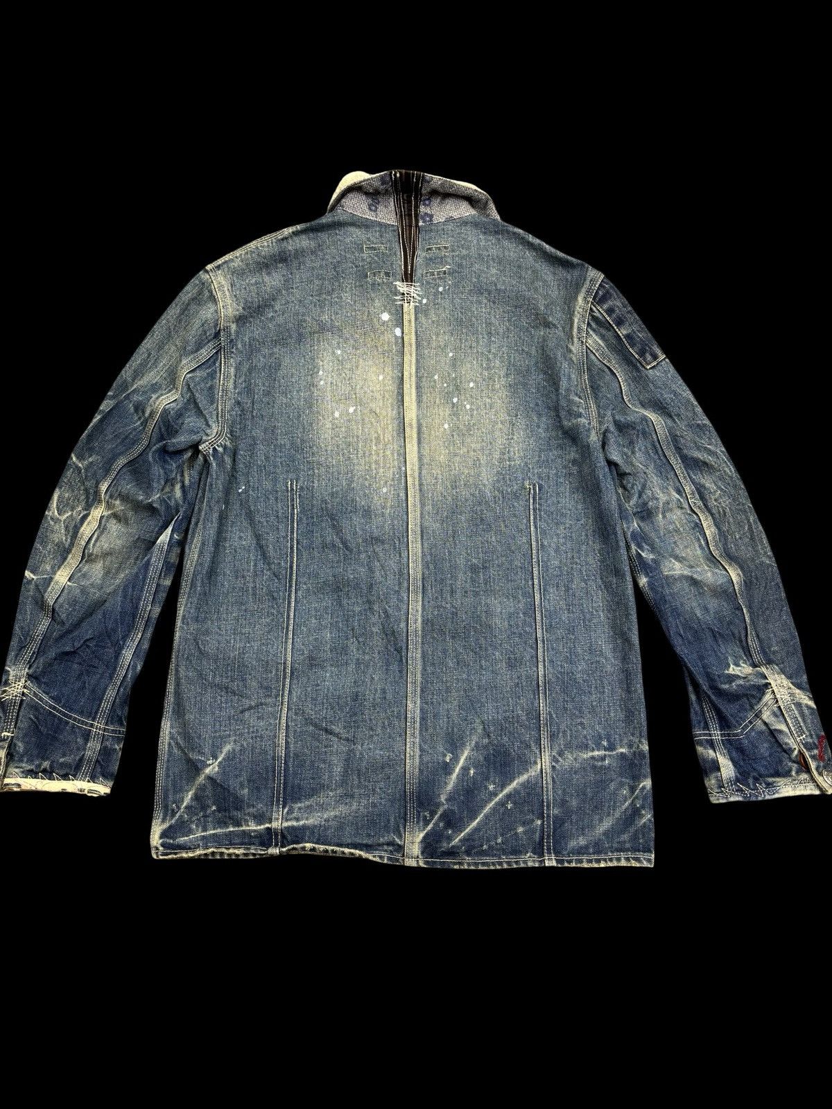 Paul Smith 💥Old Man Style💥Full Denim Charecter Chore Jacket F775 Size US S / EU 44-46 / 1 - 2 Thumbnail