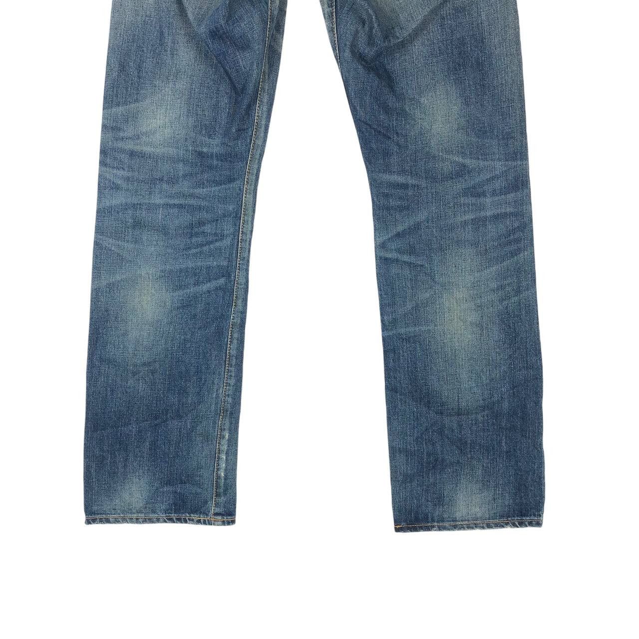 Japanese Brand Vintage Back Number Fadded Denim Jean Pants Size US 29 - 8 Thumbnail
