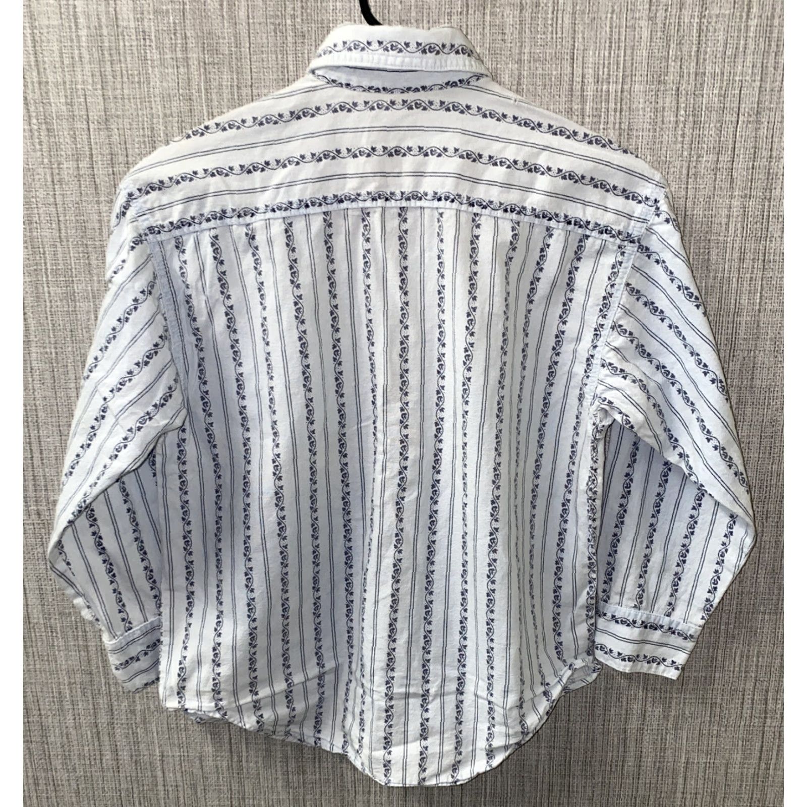 Guess VINTAGE Guess Shirt Women Gray 100% Cotton Long Sleeve Button-Up Size 12 Geometric USA Made Womens Size XL / US 12-14 / IT 48-50 - 5 Thumbnail