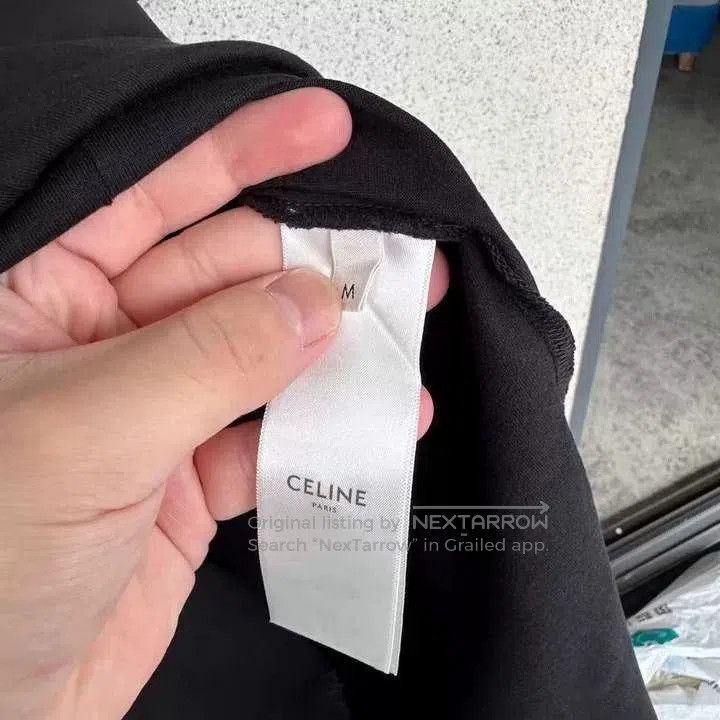 Japanese Brand Celine Patchwork Rivet Short-Sleeve Top. Size M / US 6-8 / IT 42-44 - 4 Thumbnail
