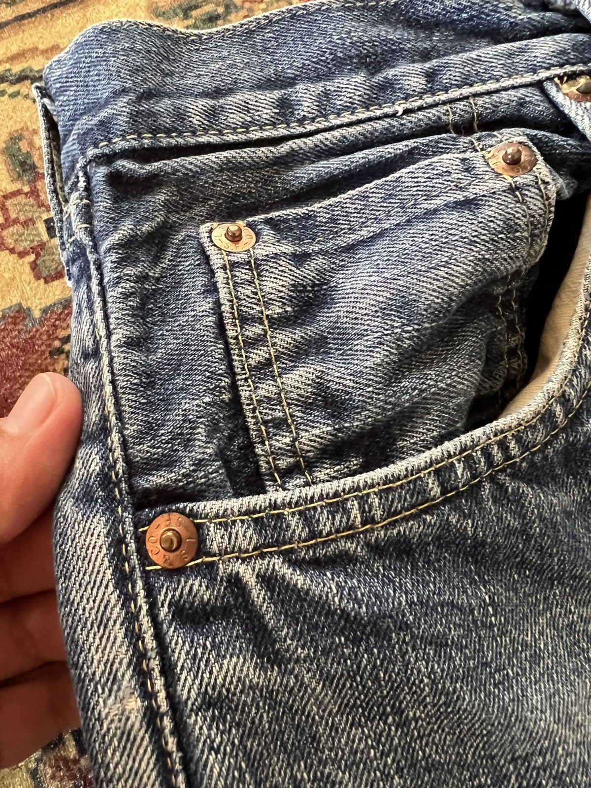 Levi's × Levi's Vintage Clothing VINTAGE LEVIS 503B BIG E SELVEDGE DISTRESSED JEANS Size US 32 / EU 48 - 8 Thumbnail