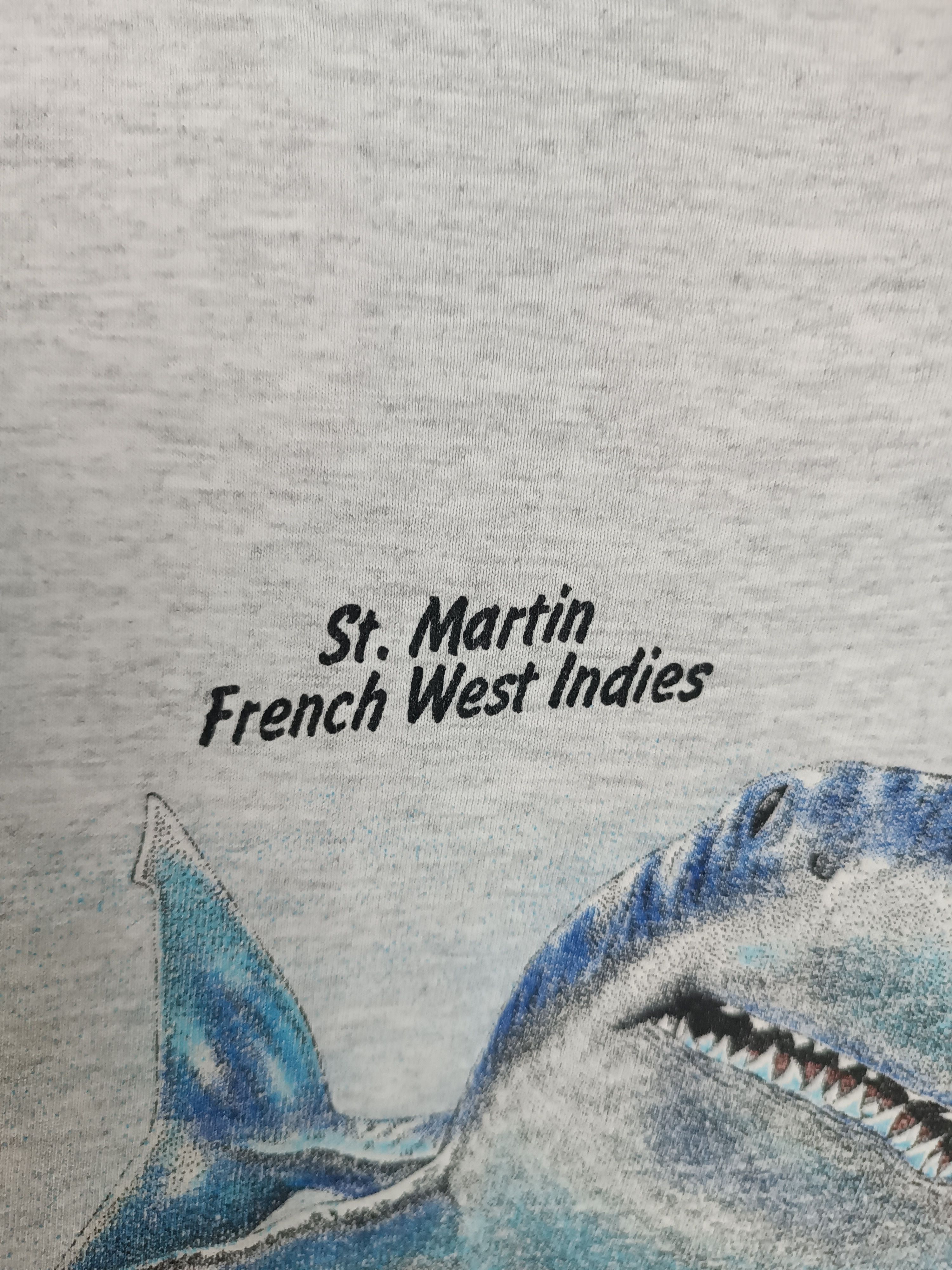 Habitat VINTAGE 90'S ST.MARTIN WEST INDIES SHARK MARINE LIFE Size US XL / EU 56 / 4 - 14 Thumbnail