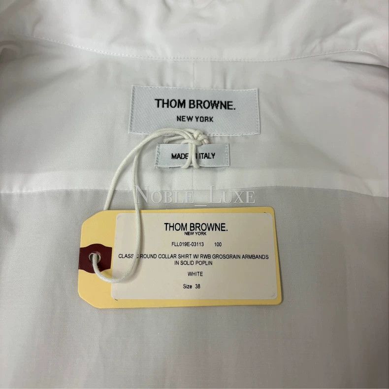 Thom Browne Thom Browne Long-sleeved cotton shirt Size XS / US 0-2 / IT 36-38 - 7 Thumbnail