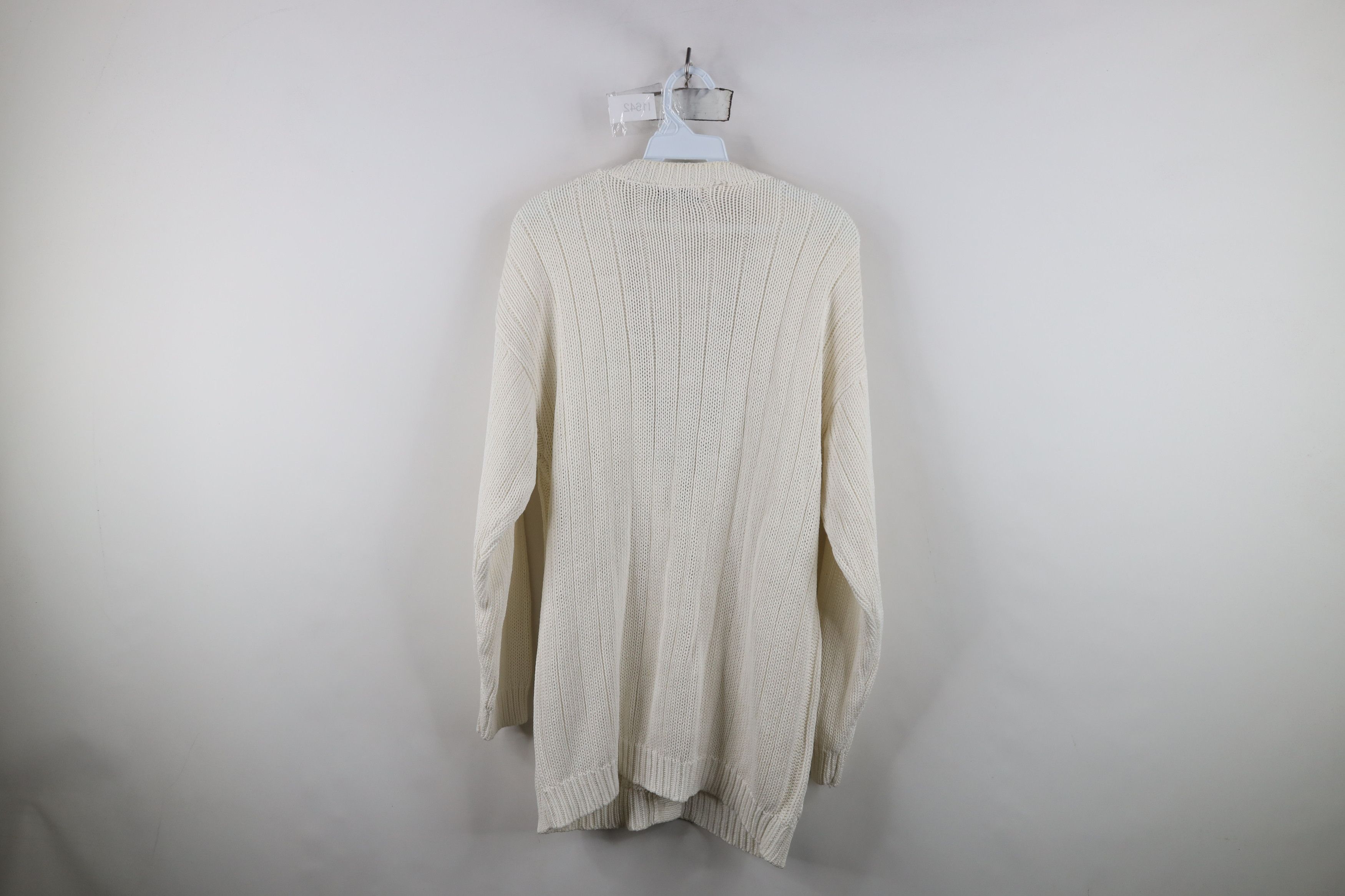 Vintage Vintage 90s Streetwear Fisherman Cable Knit Cardigan Sweater Size M / US 6-8 / IT 42-44 - 10 Thumbnail
