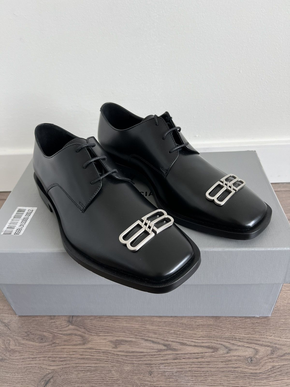 Balenciaga Balenciaga BB Icon Leather Derby Shoes 39 Size US 6 / EU 39 - 1 Thumbnail