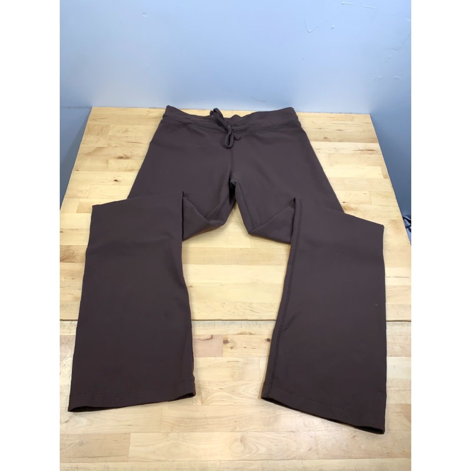Prana prAna Leggings Womens M Brown Wide Leg Casual Activewear Stretch Size 32" / US 10 / IT 46 - 3 Thumbnail