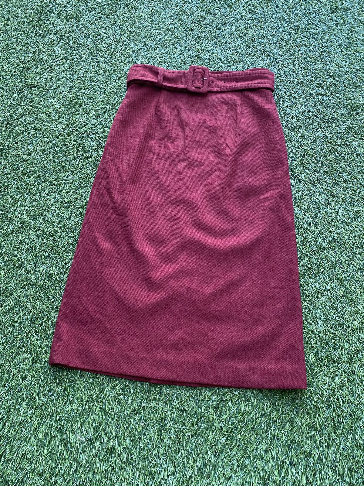 Yohji Yamamoto Vintage Ined International Yohji Yamamoto Midi Belt Skirts Size 27" / US 4 / IT 40 - 4 Thumbnail