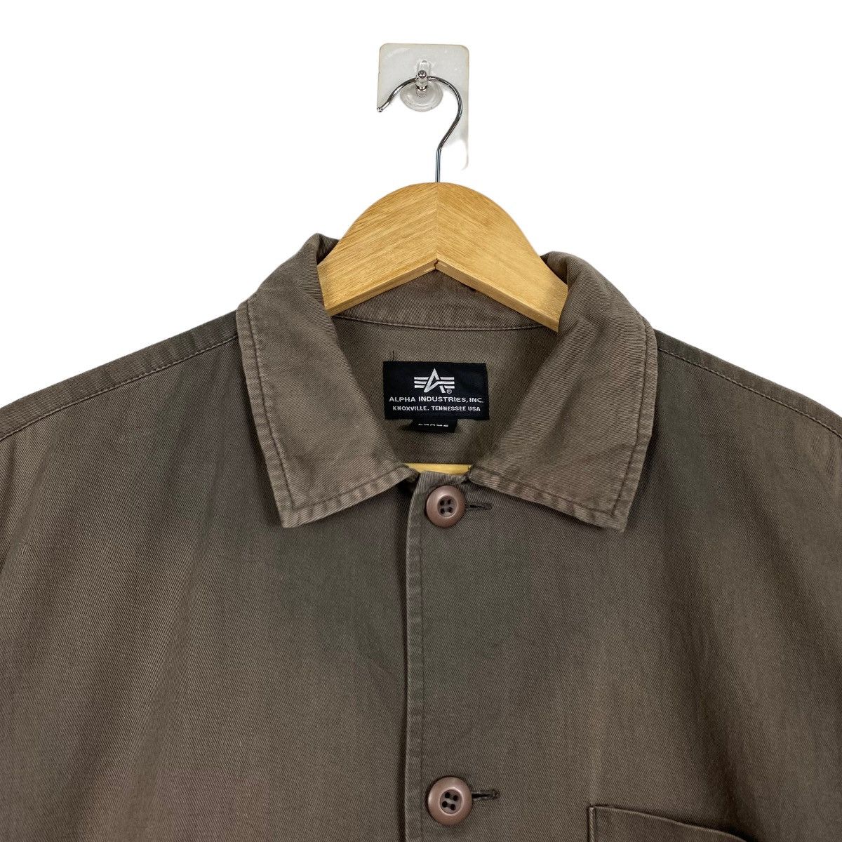 Alpha Industries ALPHA INDUSTRIES Olive Green Cotton Blend Shortsleeve Size US M / EU 48-50 / 2 - 4 Thumbnail