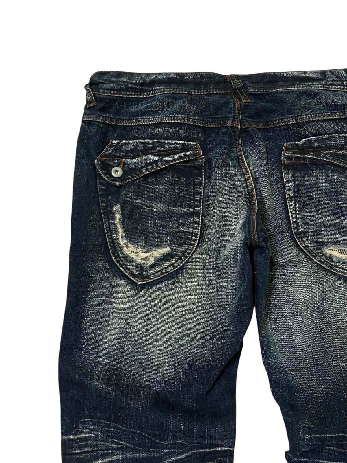 Hysteric Glamour NCFM Nicole Club for Men Distressed Washed Flare Y2K Style Size US 34 / EU 50 - 13 Thumbnail