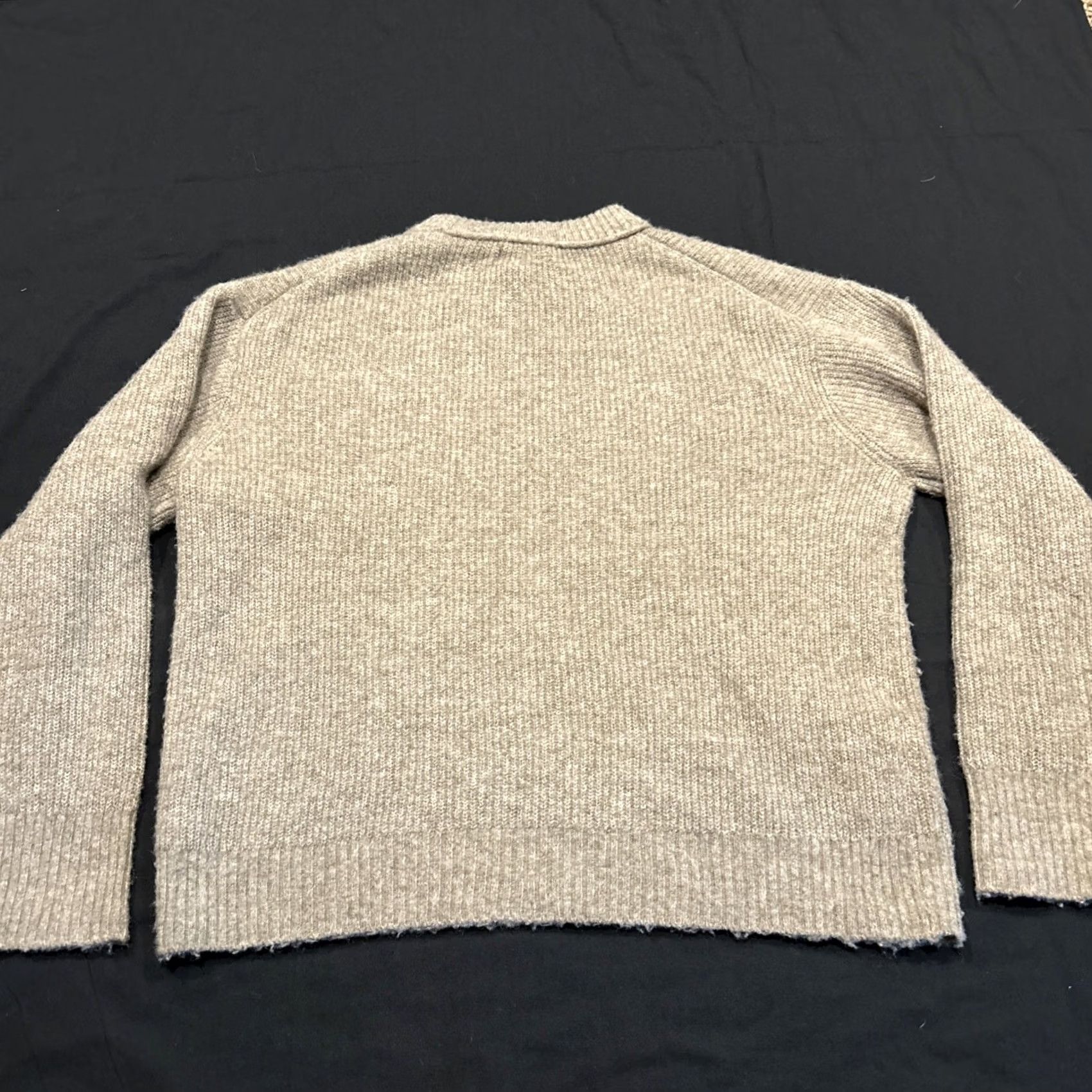 American Eagle Outfitters American Eagle Women’s M Sweater Light Brown Crew Neck Long Sleeve Knit Pullover Solid Lightweight M Size M / US 6-8 / IT 42-44 - 4 Thumbnail