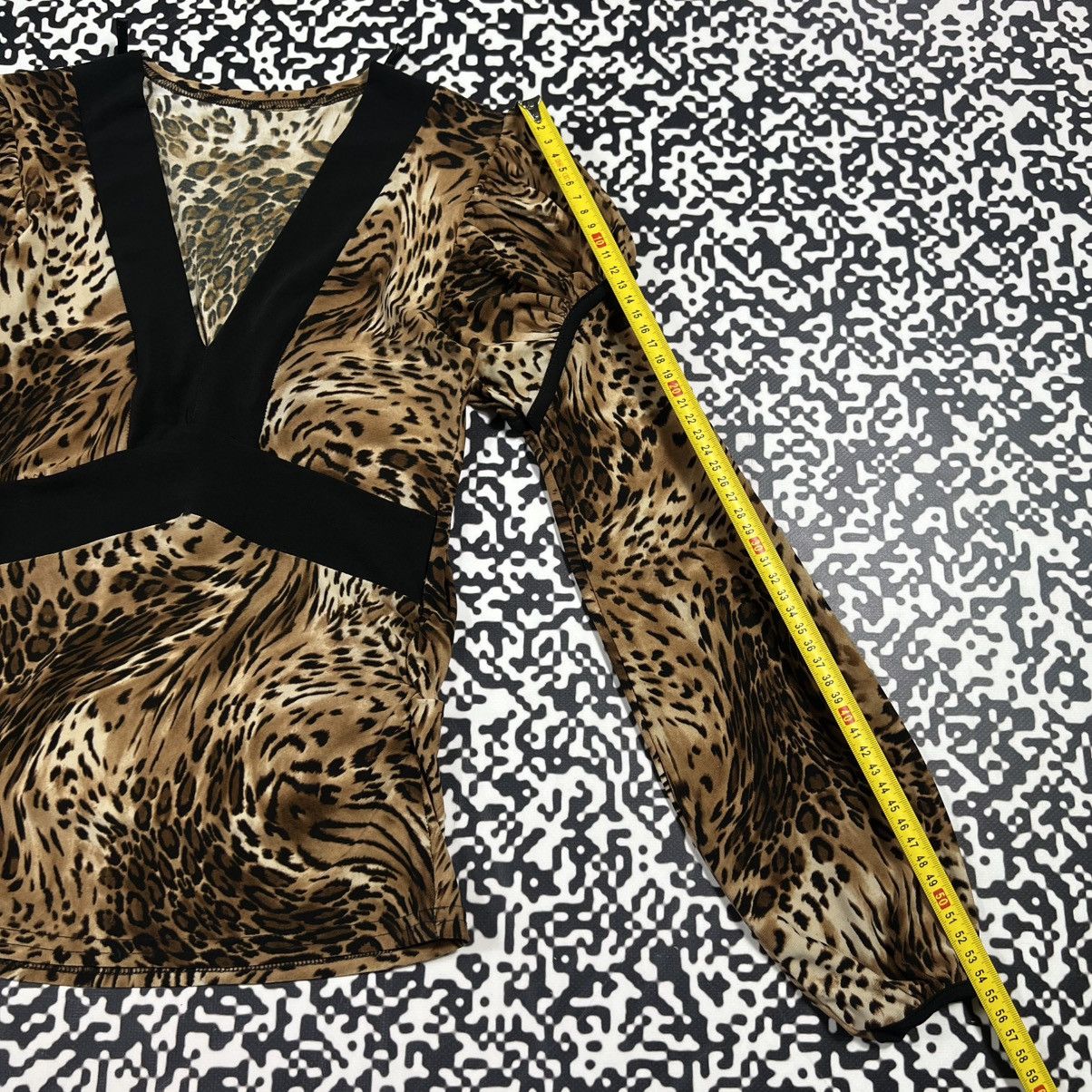 Japanese Brand Vintage Y2K Japanese Leopard Style Retro Luxury Longsleeve Size M / US 6-8 / IT 42-44 - 20 Thumbnail