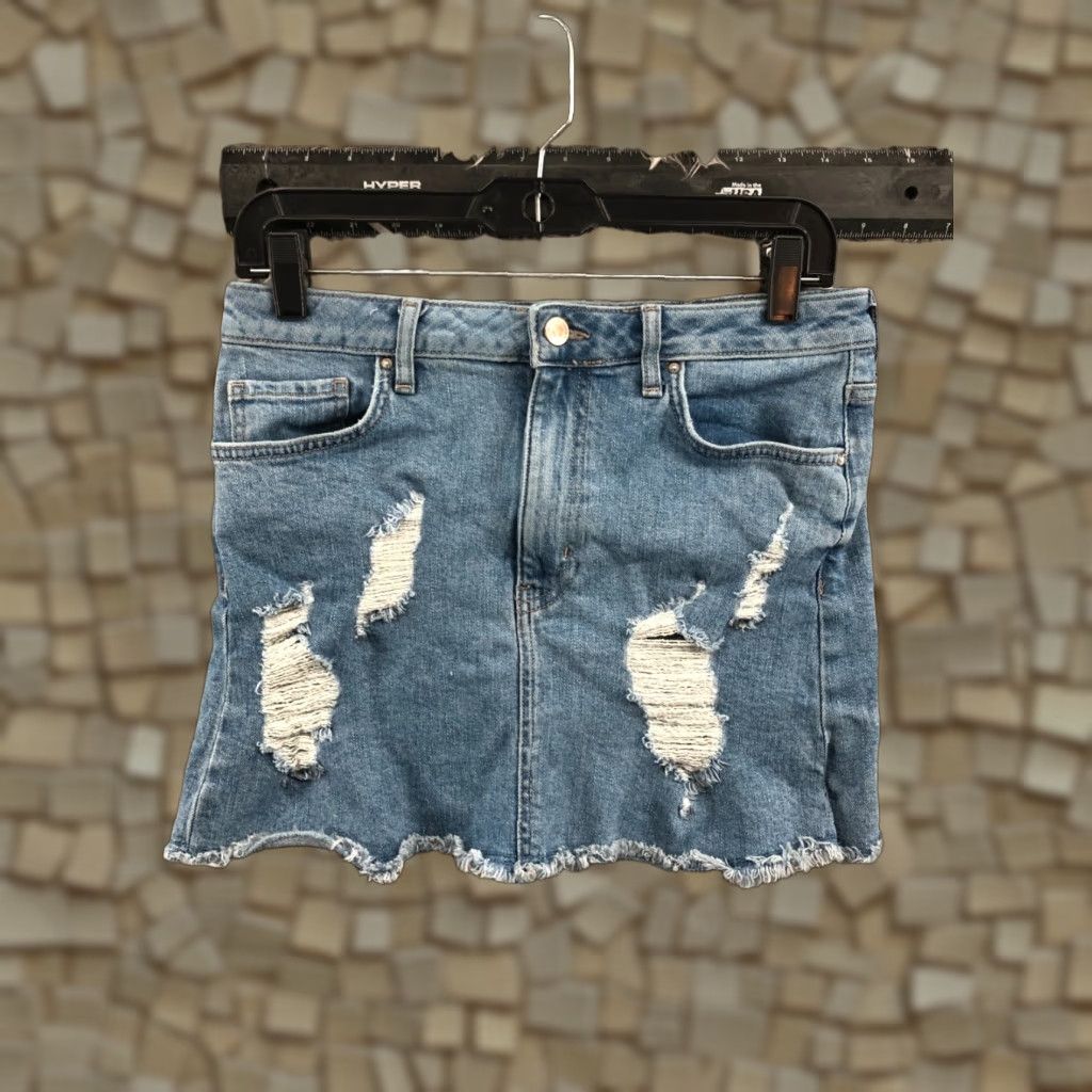 Forever 21 Forever 21 Skirt Women Midi Denim Blue 28 Regular --}} Size 28" / US 6 / IT 42 - 1 Thumbnail